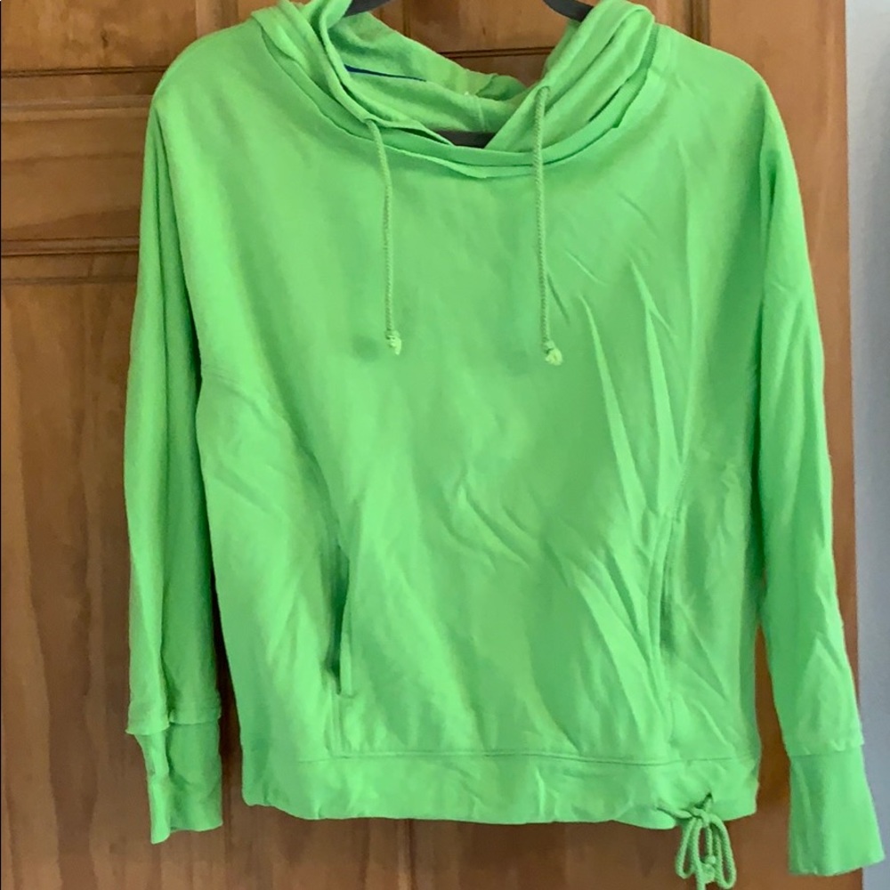 Green Scoopneck Hoodie